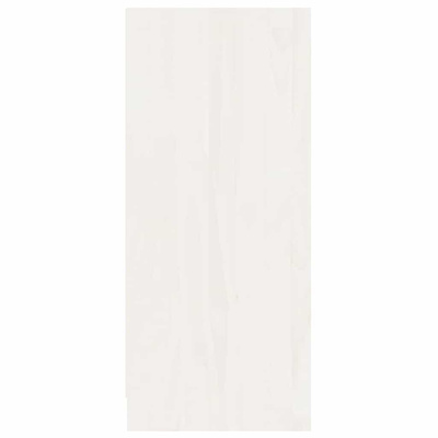 Szafka, biała, 70x33x76 cm, lite drewno sosnowe