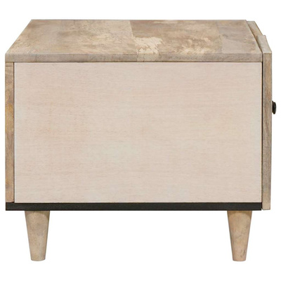 Stolik kawowy Biały 80 x 54 x 40 cm Drewno inżynieryjne