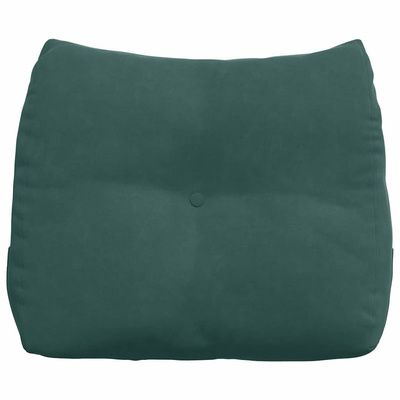 Poduszka na plecy Ciemna zieleń 60 x 24 x 50 cm Aksamit