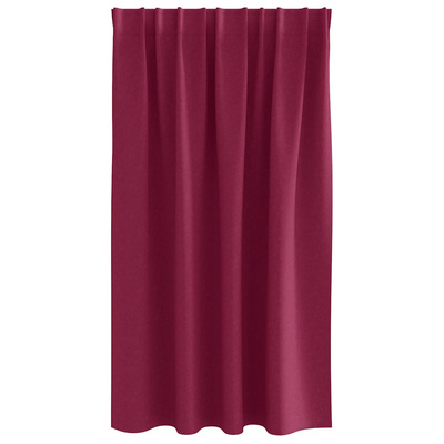 Firany blackout z kółkami 2 pcs Czerwone wino 140 x 140 cm