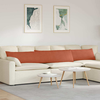 Poduszki na sofę 2 pcs Czerwono-pomarańczowy 200 x 40 cm