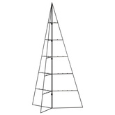 vidaXL Metalowa choinka świąteczna, do ozdobienia, czarna, 100 cm