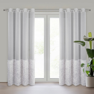 Firana Przel srebrna 140x250