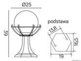 Lampa ogrodowa stojąca K 4011/1/KPO