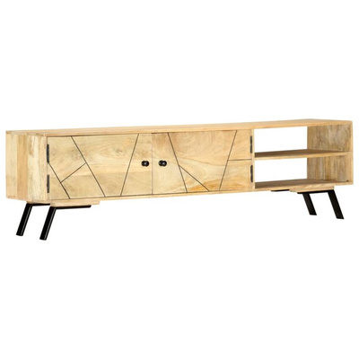 vidaXL Szafka pod TV, 140x30x40 cm, lite drewno mango