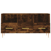 vidaXL Szafka pod TV, przydymiony dąb, 102x36x50 cm wariant 6