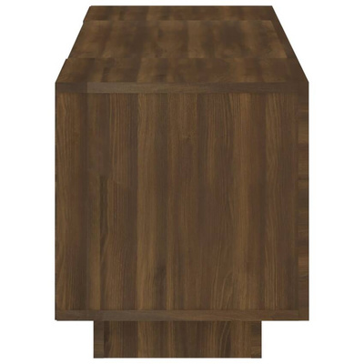 vidaXL Szafka pod TV z oświetleniem LED, brązowy dąb, 160x35x40 cm
