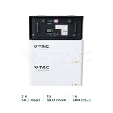 Magazyn Bank Energii V-TAC Powerbank Jednofazowy 9.6kWh RACK 48V 200Ah LiFePO4 VT-48200B 5 Lat Gwarancji