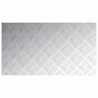 Stopień Prostokątny 4 pcs Srebrny 90 x 50 cm Aluminium