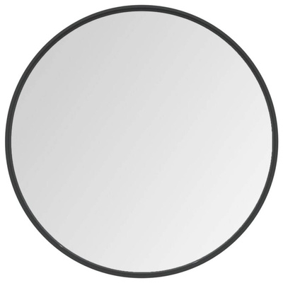 vidaXL Lustro ścienne, czarne, 60 cm