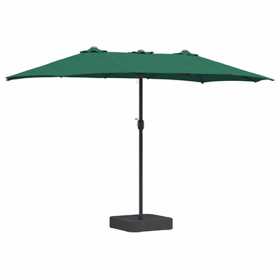 Parasolka ogrodowa Zielony 385 x 209 x 244 cm Poliester i Stal