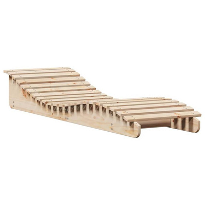 vidaXL Leżak, 205x60x31,5 cm, lite drewno sosnowe