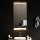 vidaXL Lustro łazienkowe z LED, 50x100 cm