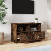 vidaXL Szafka pod TV, przydymiony dąb, 80x35x50 cm