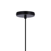 Lampa wisząca CORDEL elegancka - czarna z białym kloszem kulką - nowoczesne oświetlenie salonu i łazienki 1x G9 LED