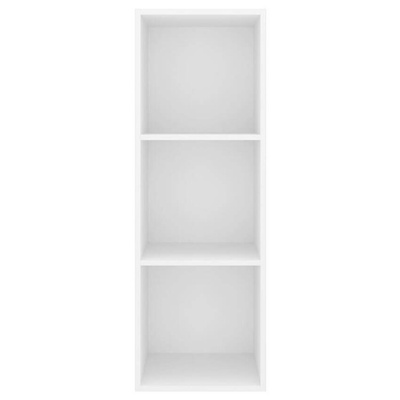 vidaXL Wisząca szafka pod TV, biała, 37x37x107 cm