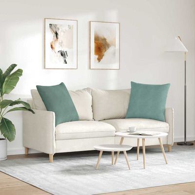 Poduszki na sofę 2 pcs Zielony morski 60 x 60 cm