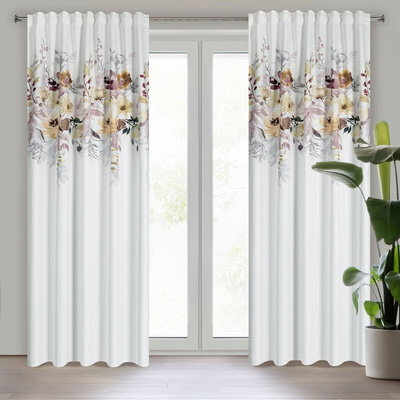 Zasłona Sendi biała 140x270