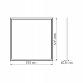 Panel Led - świecąca ramka 40W 4000K