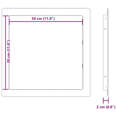 Panele dostępu Biały 30 x 30 cm Plastik ABS