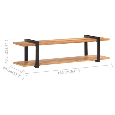 vidaXL Szafka pod TV, 160x40x40 cm, lite drewno akacjowe