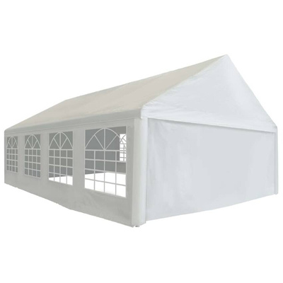 vidaXL Namiot imprezowy z PE, 5 x 8 m, biały