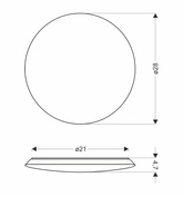 Juno lampa sufitowa plafon 28 18W LED 4000K biały