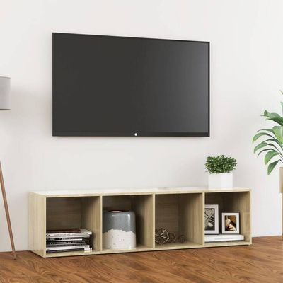 vidaXL Szafka pod TV, dąb sonoma, 142,5x35x36,5 cm