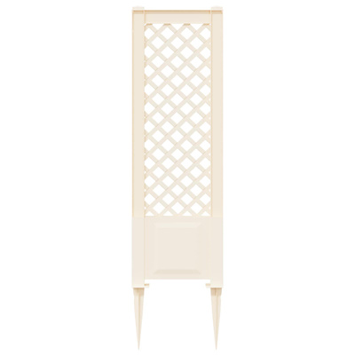 Trellis z gwoździem Biały 43 x 6 x 165 cm PP