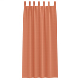 Firany blackout z kółkami 2 pcs terakota 245 x 140 cm Poliester