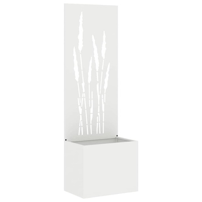 Ekran zapewniający prywatność w ogrodzie Biały 50 x 150 cm