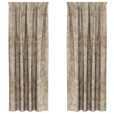 Zasłony z weluru 2 pcs szampański 225 x 140 cm Aksamit