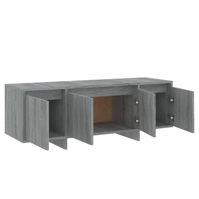 vidaXL Szafka pod TV, szary dąb sonoma, 120x30x40,5 cm