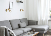 Kinkiet mosiądz ruchomy metalowy spot Colly 91-01702