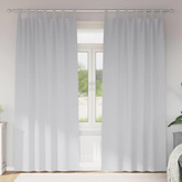 Firany blackout z kółkami 2 pcs Jasnoszary 225 x 140 cm
