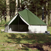 vidaXL Namiot rodzinny tipi, 12-osobowy, zielony, wodoszczelny