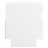 Szafka pod TV z oświetleniem LED, biała, 100x35x40 cm