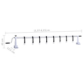 Zwijacz plandeki basenowej, z plastikową podstawą