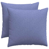 Poduszki na sofę 2 pcs Niebieski dżins 50 x 50 cm tkanina