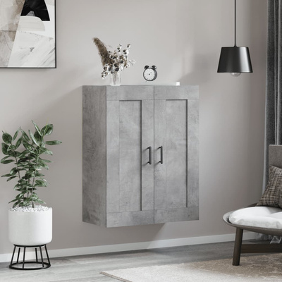 vidaXL Szafka wisząca, szarość betonu, 69,5x34x90 cm model standard