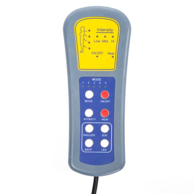 vidaXL Elektryczny fotel masujący, ciemnoszary, tkanina model standard