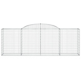 Kosze gabionowe, 25 szt, 300x50x100/120cm, galwanizowane żelazo