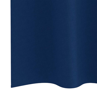 Firany blackout z kółkami 2 pcs Ciemnoniebieski 225 x 140 cm