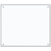 Panel ochronny do kuchni, przezroczysty, 70x60 cm, szkło