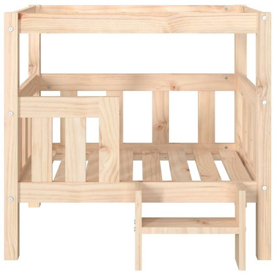 vidaXL Legowisko dla psa, 75,5x63,5x70 cm, lite drewno sosnowe