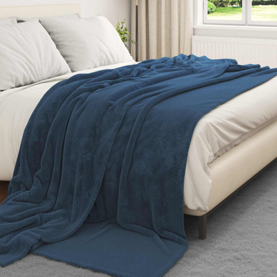 Koce narzutowe 6 pcs Granatowy 240 x 270 cm Polar