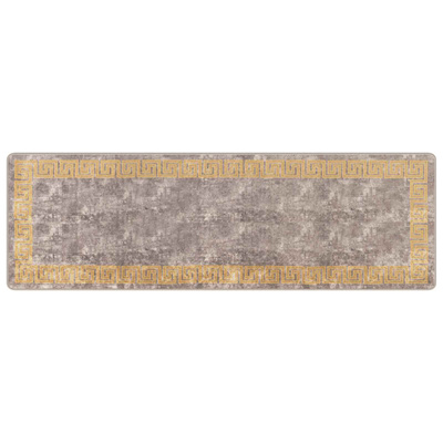 Chodnik dywanowy MARSA Szary 80 x 250 cm Poliester i PVC