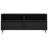 vidaXL Szafka pod TV, czarna, 100x34,5x44,5cm, materiał drewnopochodny