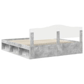 Ramka łóżka Betonowy 180 x 200 cm Lite drewno sosnowe