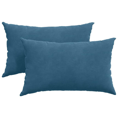 Poduszki na sofę 2 pcs Niebieski 50 x 30 cm Tkanina sztruksowa